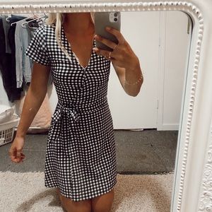 Checkered H&M wrap dress